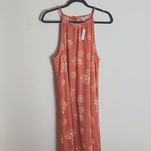NWT Madewell Moody Blooms floral halter midi dress